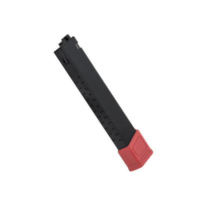 AGG PTS EPM-AR9 ベースプレート（赤）付き CA 120rdsミッドキャップマガジン（黒）単体-AIRSOFT GOGO エアガン・サバゲー用品通販