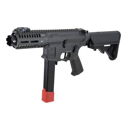 AGG PTS EPM-AR9 ベースプレート（赤）付きCA 120rdsミッドキャップマガジン（黒）3本セット-AIRSOFT GOGO エアガン・サバゲー用品通販