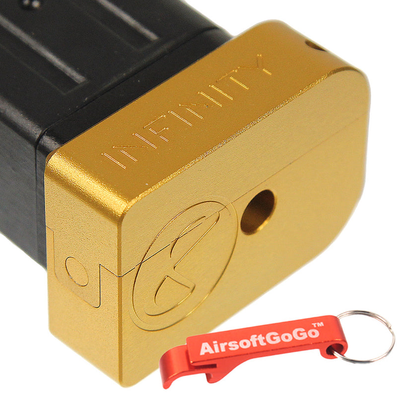 AIP Aluminum “Infinity” Magazine Bumper (Gold) Compatible with Marui High Capa Series