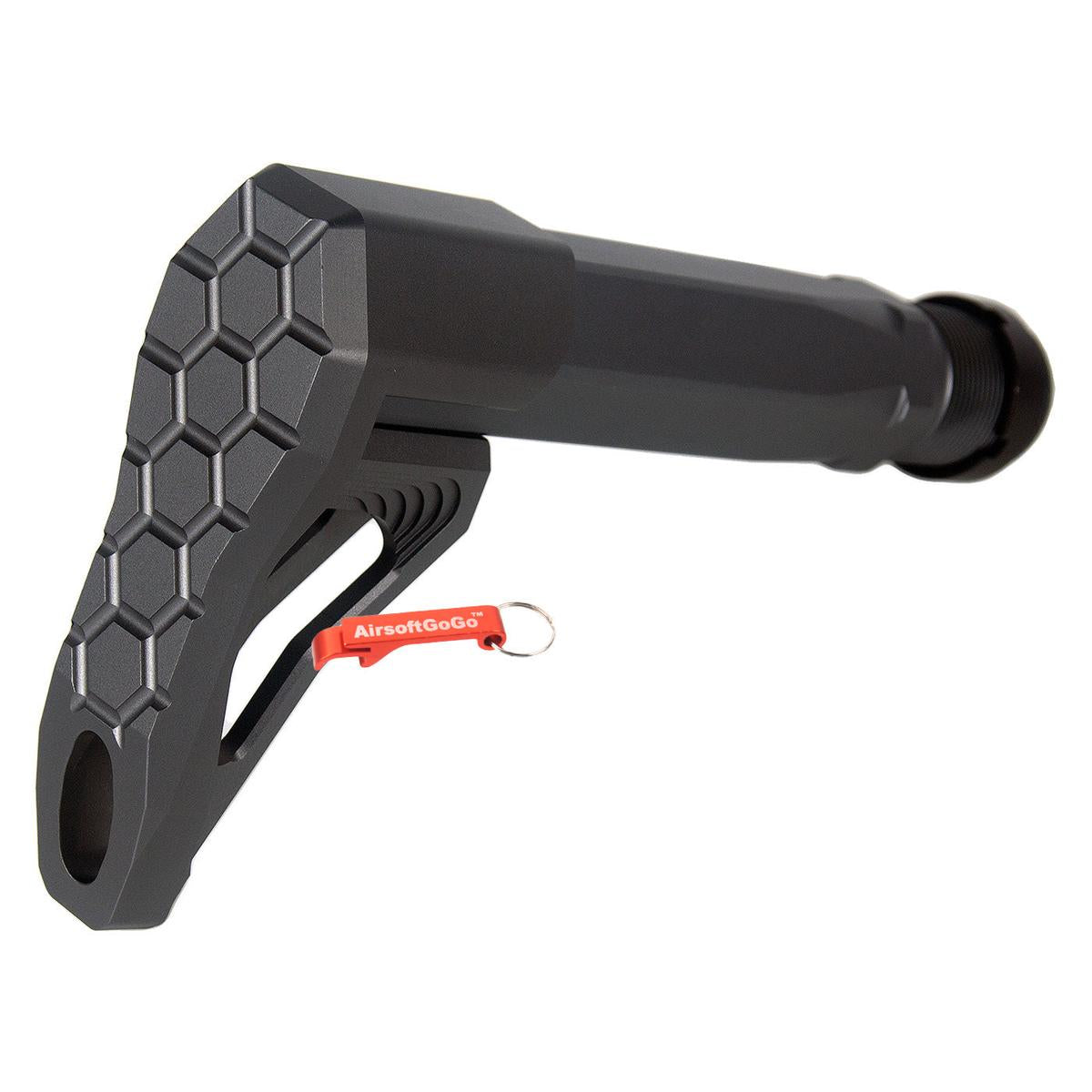 AirSoft Surgeon B5タイプ アルミストック WA / G&P M4 GBB用 (グレーカラー)-AIRSOFT GOGO エアガン・サバゲー用品通販