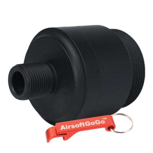 Airtech Studios ARES AMOEBA AM013/AM014 トレーサーアダプターユニット/14mm逆ネジ (ブラックカラー)-AIRSOFT GOGO エアガン・サバゲー用品通販