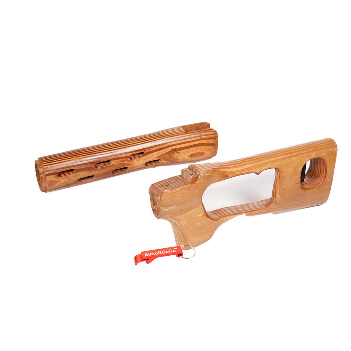 A&K SVD ドラグノフ スプリングエアー 対応 木製ストック & ハンド