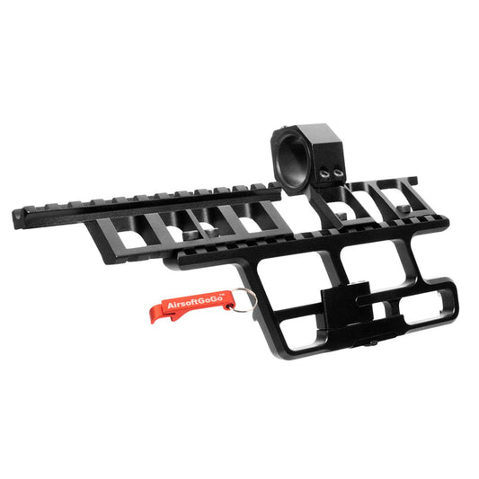 AKシリーズ用 REGモジュラーサイドマウント (銀)-AIRSOFT GOGO エアガン・サバゲー用品通販