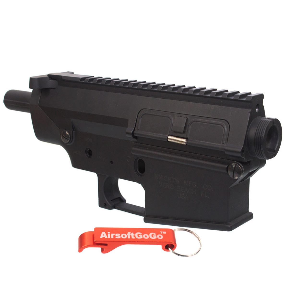 A&KやSR25シリーズ電動ガンに対応したレシーバ（黒）-AIRSOFT GOGO エアガン・サバゲー用品通販