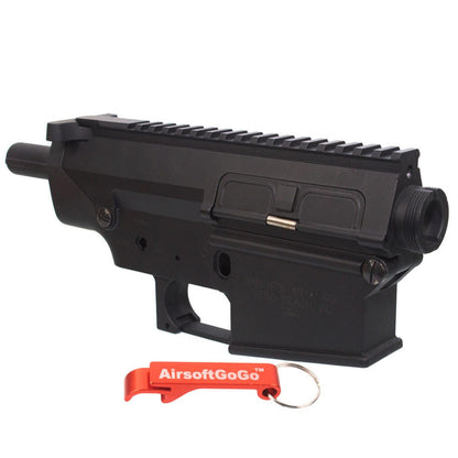 A&KやSR25シリーズ電動ガンに対応したレシーバ（黒）-AIRSOFT GOGO エアガン・サバゲー用品通販