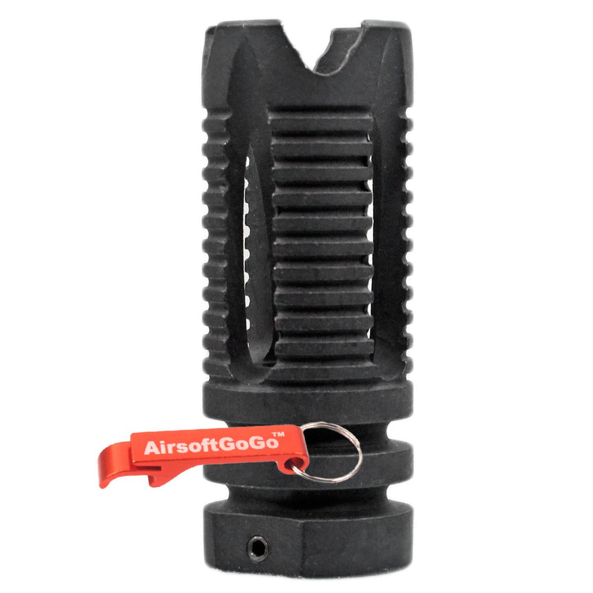 Apple Airsoft Phantom Muzzle・ファントムマズル スチールフラッシュハイダー 14mm逆ネジ-AIRSOFT GOGO エアガン・サバゲー用品通販