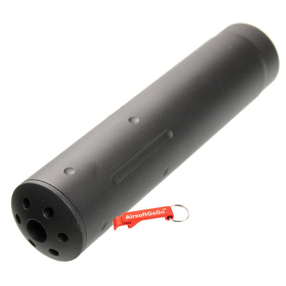 APS 155mm 14mm逆ネジ金属サプレッサー (ブラック)-AIRSOFT GOGO エアガン・サバゲー用品通販
