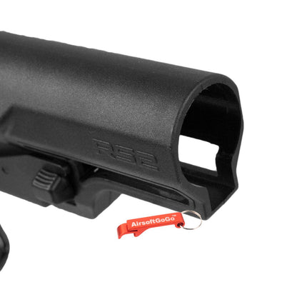 APS 電動ガンM4用APS R-シリーズ タイプ2 ストック (ブラックカラー)-AIRSOFT GOGO エアガン・サバゲー用品通販