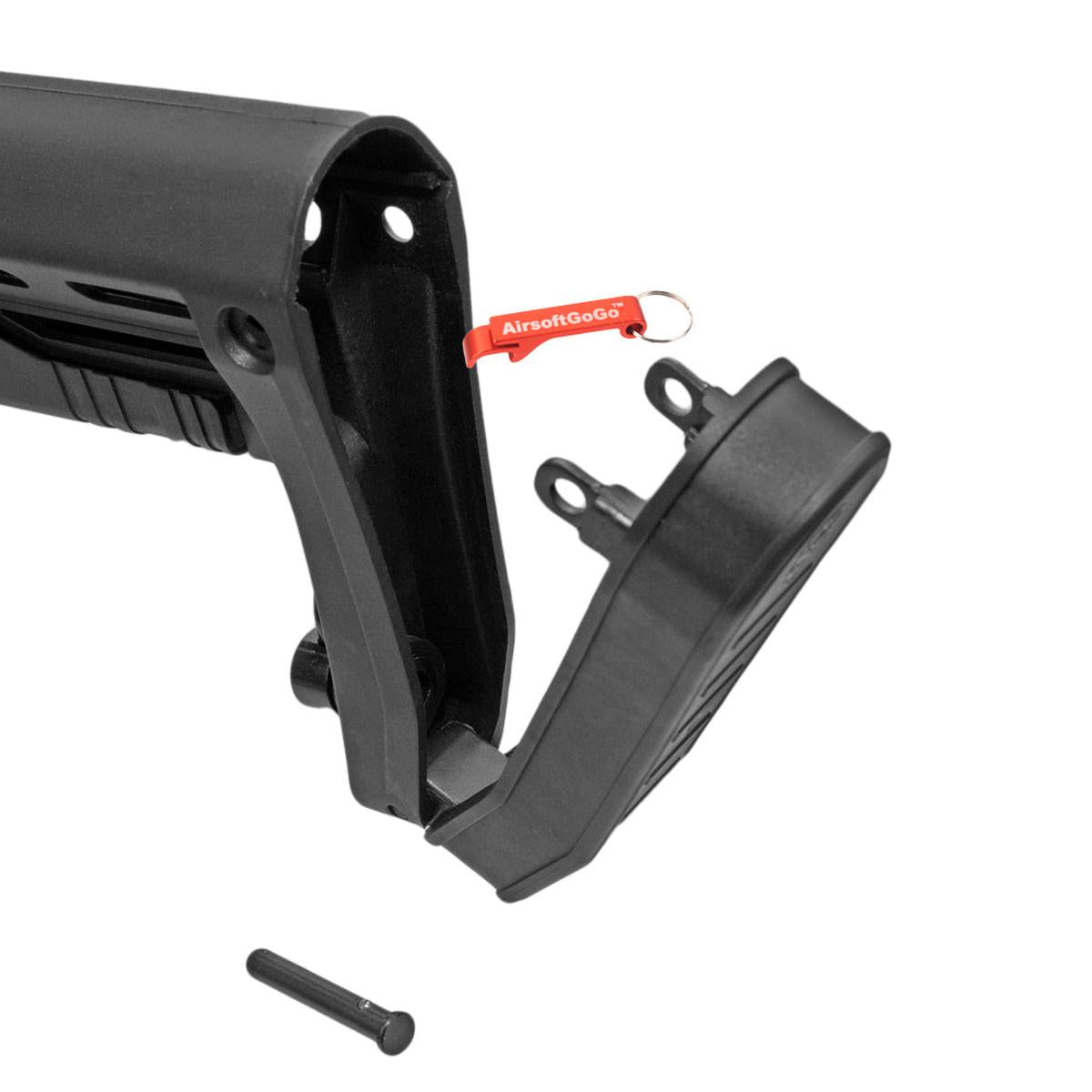 APS 電動ガンM4用APS R-シリーズ タイプ2 ストック (ブラックカラー)-AIRSOFT GOGO エアガン・サバゲー用品通販