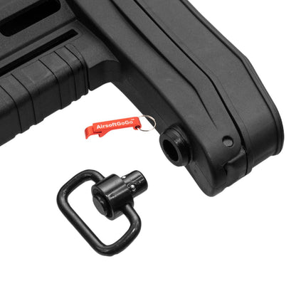 APS 電動ガンM4用APS R-シリーズ タイプ2 ストック (ブラックカラー)-AIRSOFT GOGO エアガン・サバゲー用品通販
