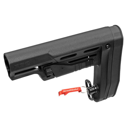 APS 電動ガンM4用APS R-シリーズ タイプ2 ストック (ブラックカラー)-AIRSOFT GOGO エアガン・サバゲー用品通販