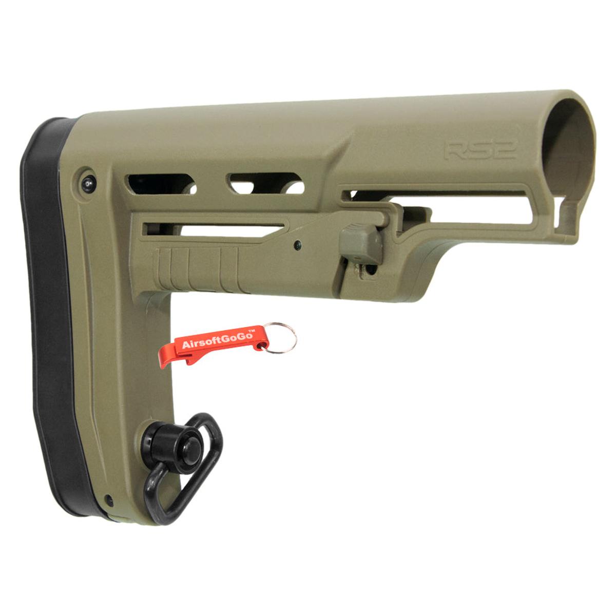 APS 電動ガンM4用APS R-シリーズ タイプ2 ストック (オリーブドラブカラー)-AIRSOFT GOGO エアガン・サバゲー用品通販