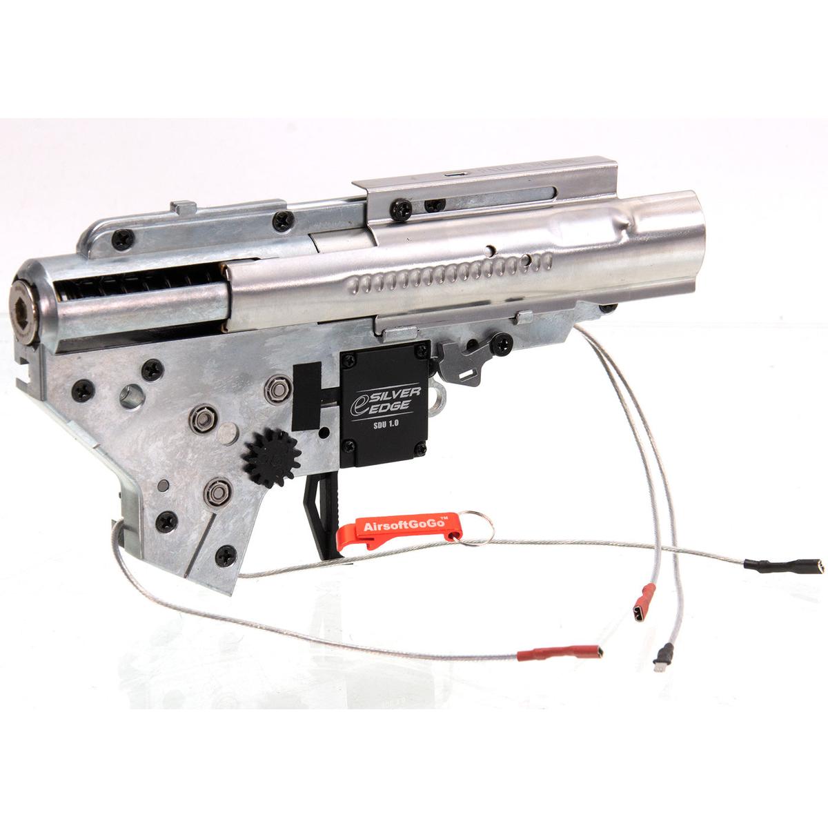 APS 電動ガンM4用 ESILVER EDGE S.D.U. 1.0 電子制御基板搭載のEFCSメカボックス (前部配線)-AIRSOFT GOGO エアガン・サバゲー用品通販