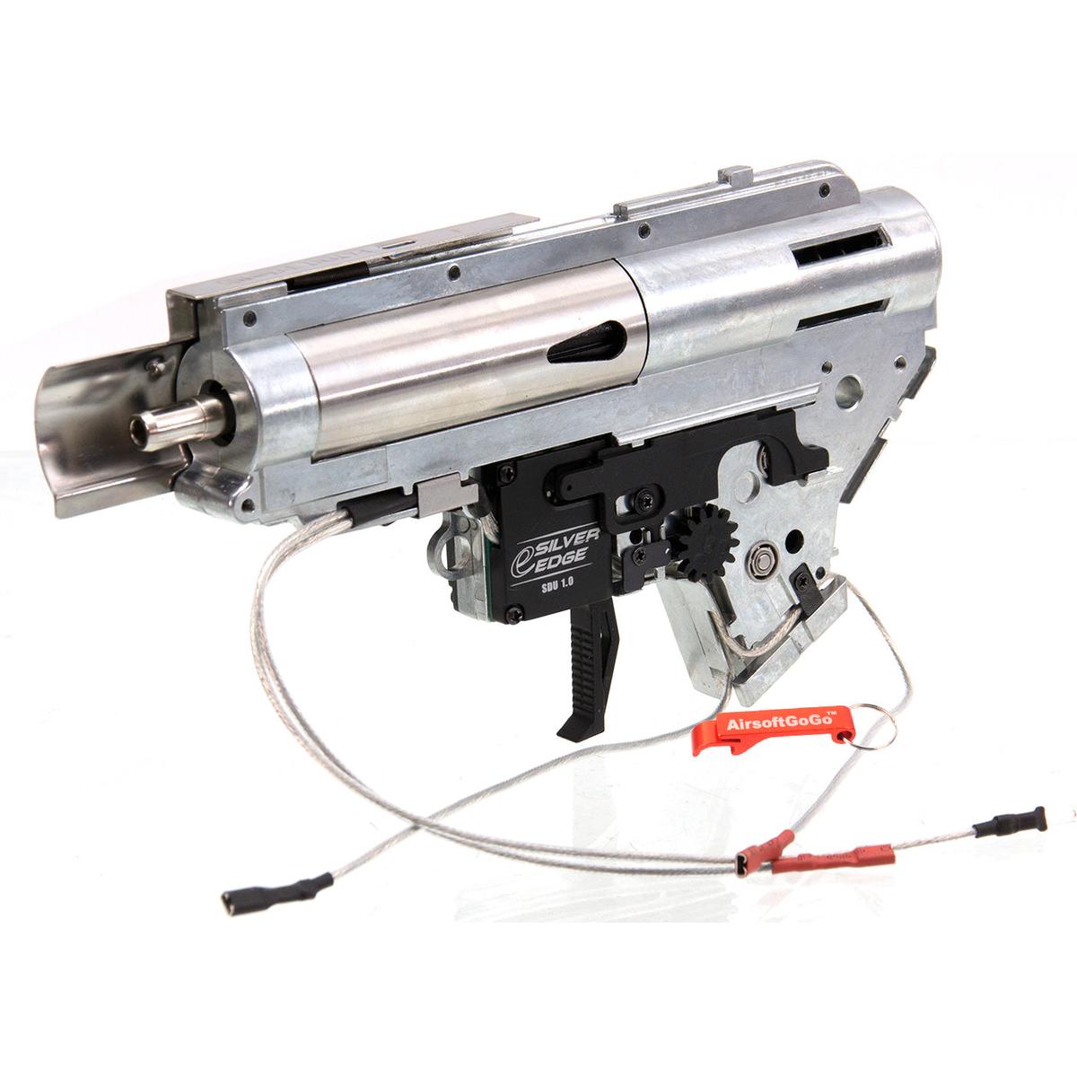 APS 電動ガンM4用 ESILVER EDGE S.D.U. 1.0 電子制御基板搭載のEFCSメカボックス (前部配線)-AIRSOFT GOGO エアガン・サバゲー用品通販