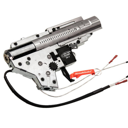 APS 電動ガンM4用 eSilver Edge S.D.U. (Super Dynamic Unit) 電子制御基板搭載のEFCSメカボックス (後配線)-AIRSOFT GOGO エアガン・サバゲー用品通販
