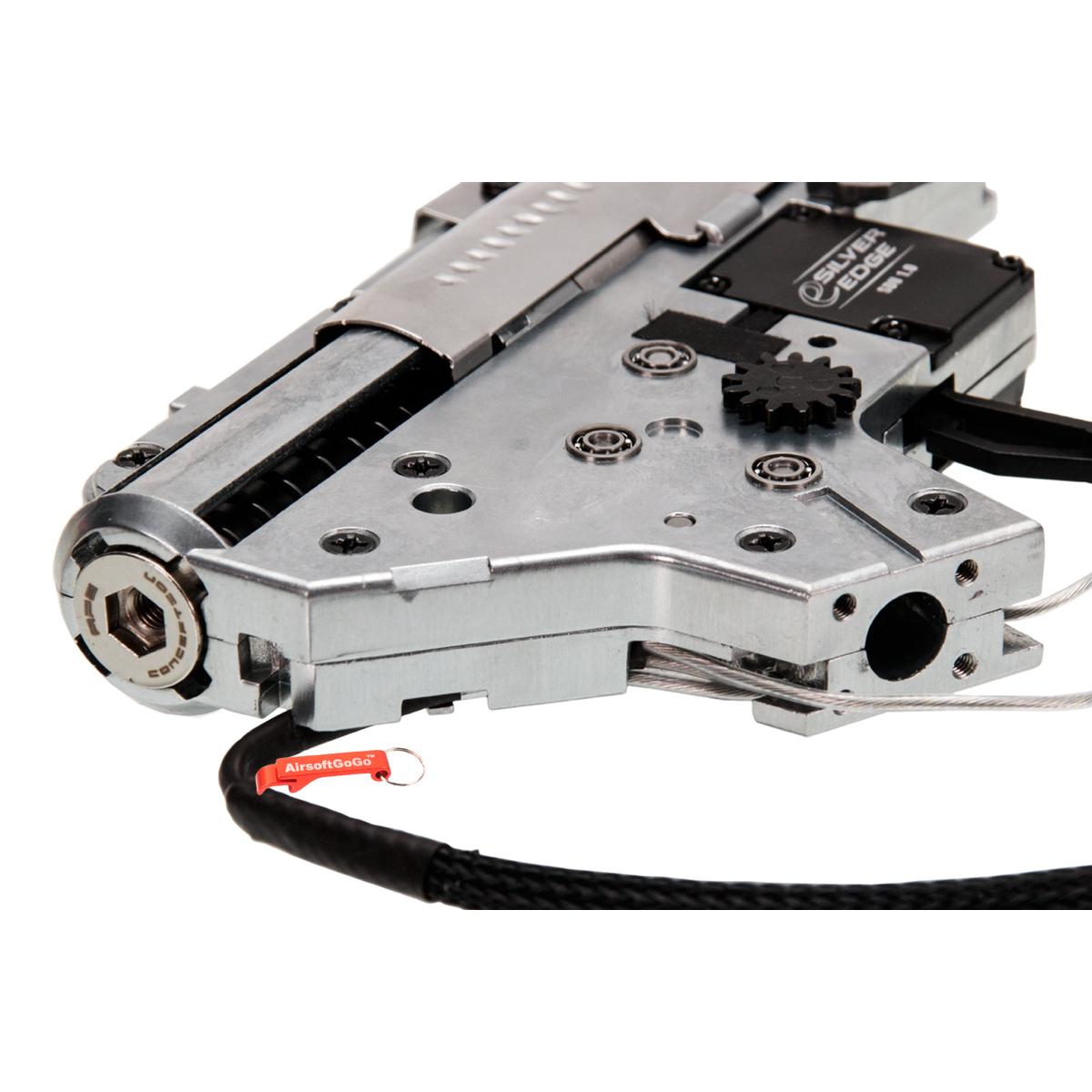 APS 電動ガンM4用 eSilver Edge S.D.U. (Super Dynamic Unit) 電子制御基板搭載のEFCSメカボックス (後配線)-AIRSOFT GOGO エアガン・サバゲー用品通販
