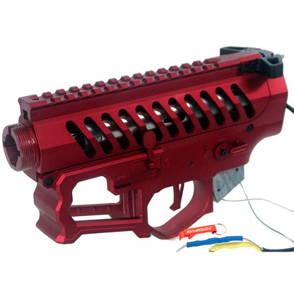 APS F1 FIREARMS BDR-15 3G RR-2 電動ガンメカボックス & レシーバーフレームセット (レッド)-AIRSOFT GOGO エアガン・サバゲー用品通販