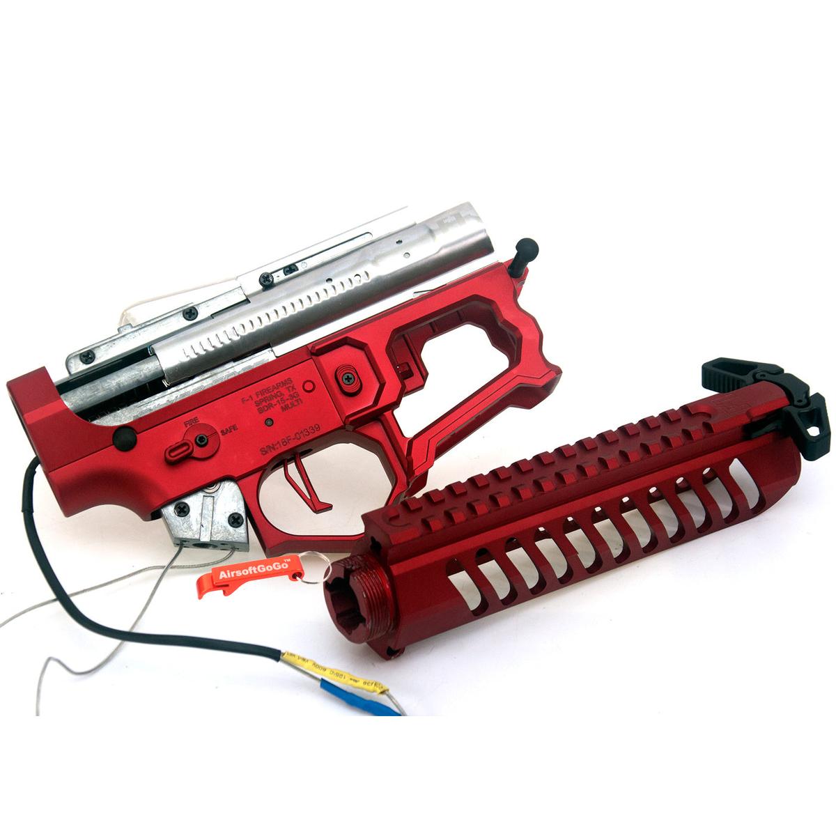 APS F1 FIREARMS BDR-15 3G RR-2 電動ガンメカボックス & レシーバーフレームセット (レッド)-AIRSOFT GOGO エアガン・サバゲー用品通販