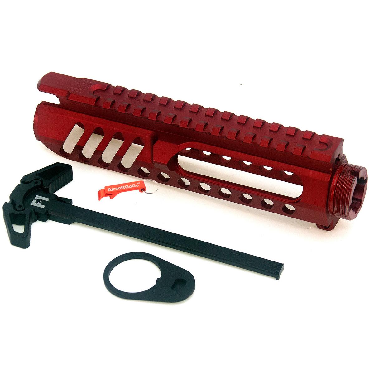 APS F1 FIREARMS BDR-15 3G RR-2 電動ガンメカボックス & レシーバーフレームセット (レッド)-AIRSOFT GOGO エアガン・サバゲー用品通販