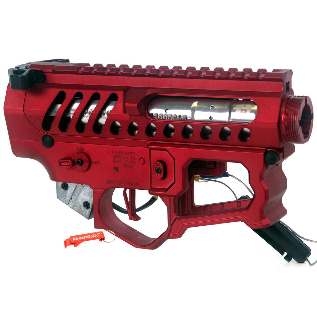 APS F1 FIREARMS BDR-15 3G RR-2 電動ガンメカボックス & レシーバーフレームセット (レッド)-AIRSOFT GOGO エアガン・サバゲー用品通販