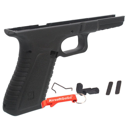 APS G17 ・ マルイ G17、G18C用APS ACP601 グリップフレーム ロアフレーム (黒)-AIRSOFT GOGO エアガン・サバゲー用品通販