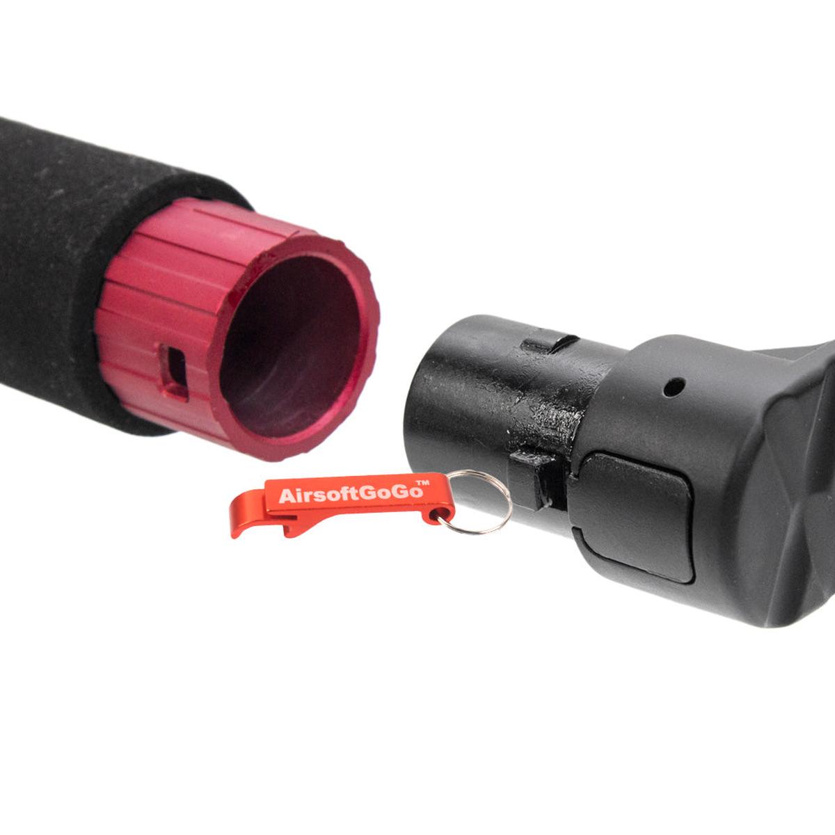 APS M4 電動ガン用APS TRON Tube チューブストック (赤色)-AIRSOFT GOGO エアガン・サバゲー用品通販