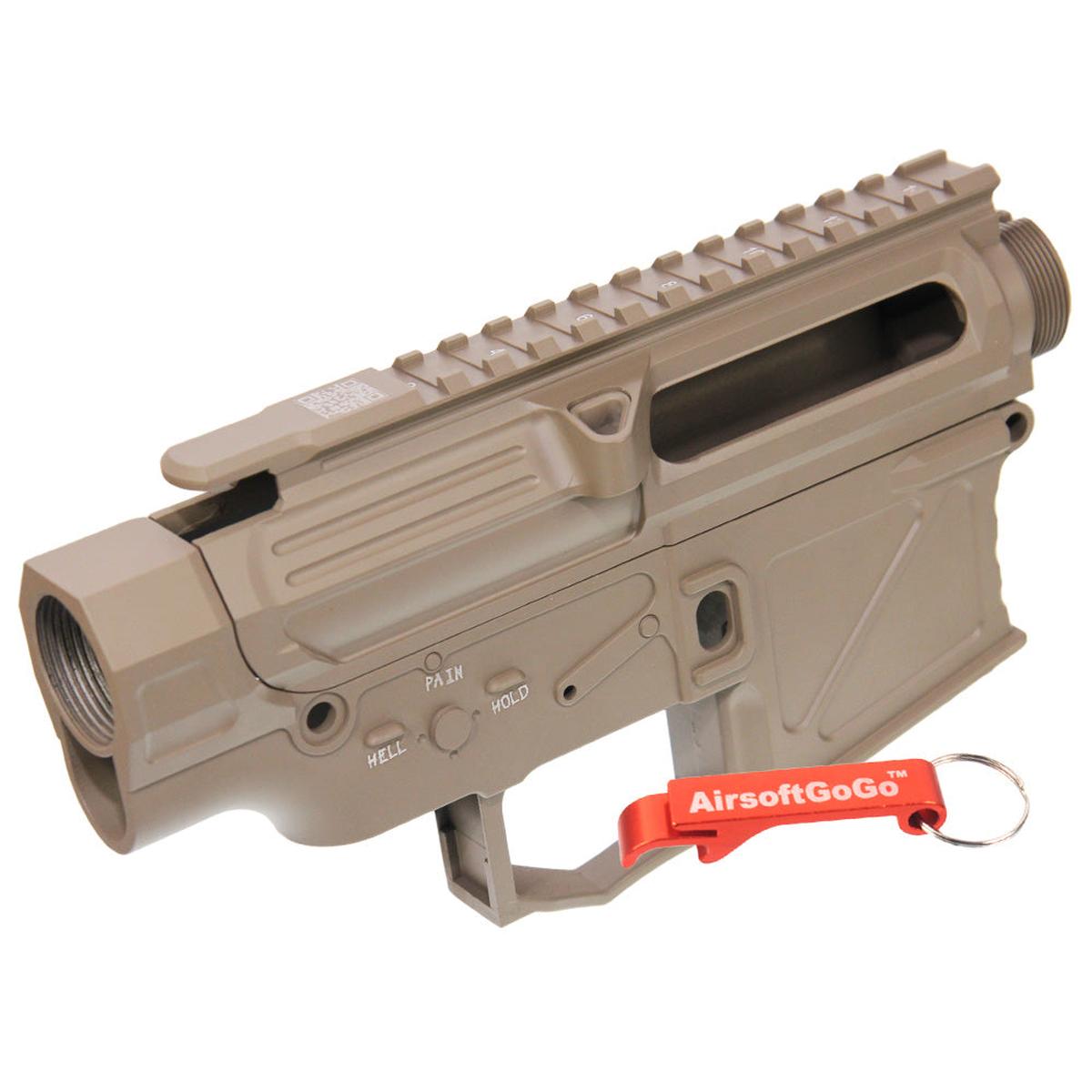 APS PERレシーバーフレーム / レシーバーセット APS M4電動ガン・VER.2メカボックス対応 (淡い茶色)-AIRSOFT GOGO エアガン・サバゲー用品通販