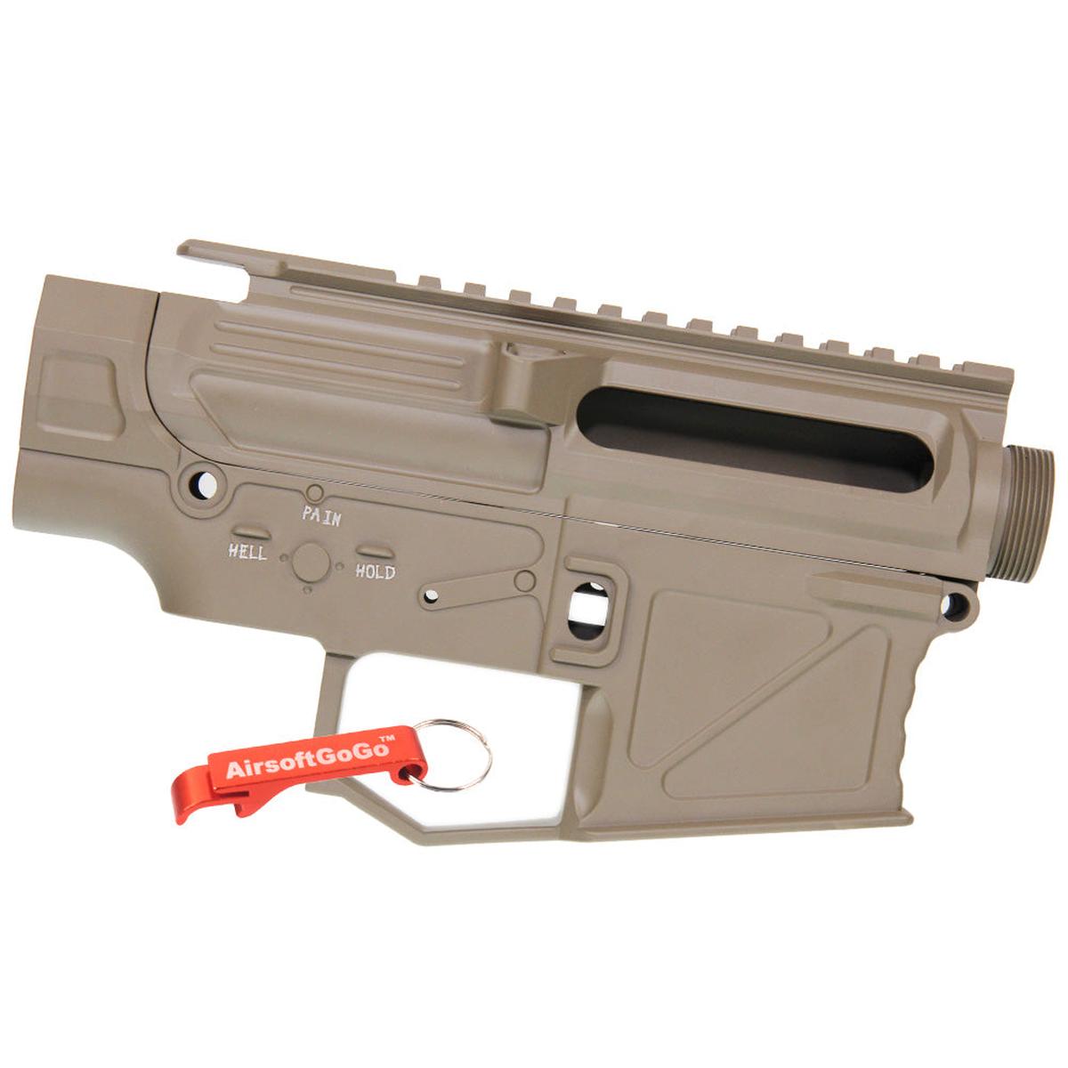 APS PERレシーバーフレーム / レシーバーセット APS M4電動ガン・VER.2メカボックス対応 (淡い茶色)-AIRSOFT GOGO エアガン・サバゲー用品通販