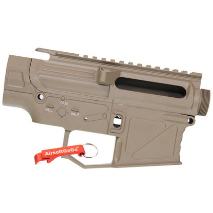 APS PERレシーバーフレーム / レシーバーセット APS M4電動ガン・VER.2メカボックス対応 (淡い茶色)-AIRSOFT GOGO エアガン・サバゲー用品通販