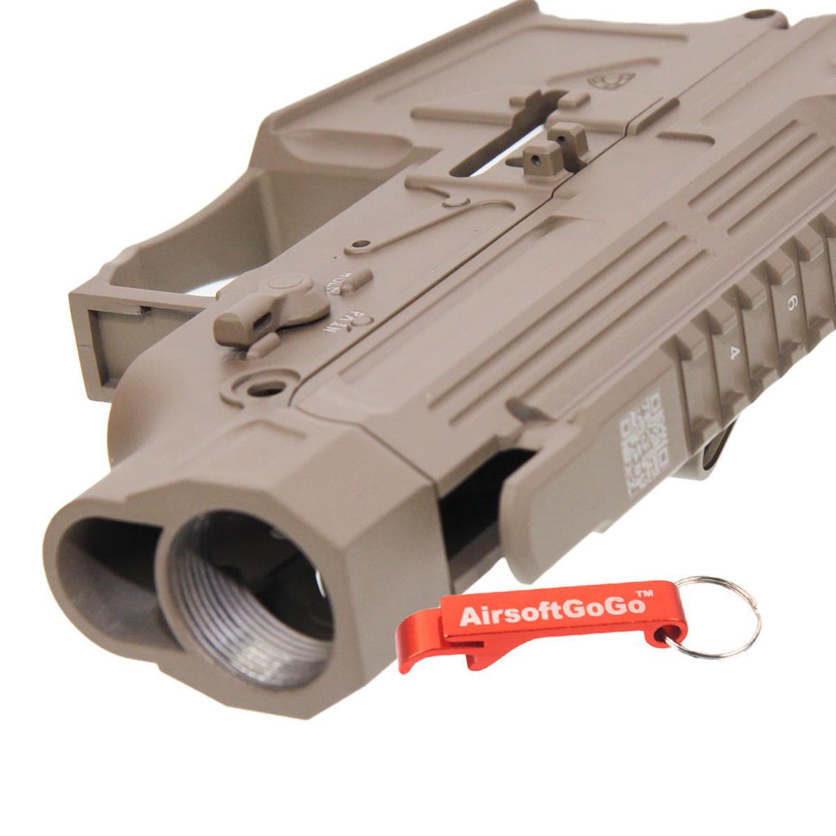 APS PERレシーバーフレーム / レシーバーセット APS M4電動ガン・VER.2メカボックス対応 (淡い茶色)-AIRSOFT GOGO エアガン・サバゲー用品通販