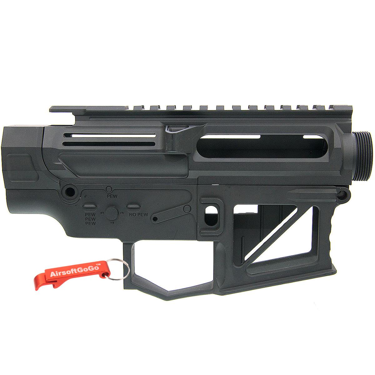 APS PERレシーバーフレーム / レシーバーセット (タイプ2) APS M4電動ガン・VER.2メカボックス対応 (ブラック)-AIRSOFT GOGO エアガン・サバゲー用品通販