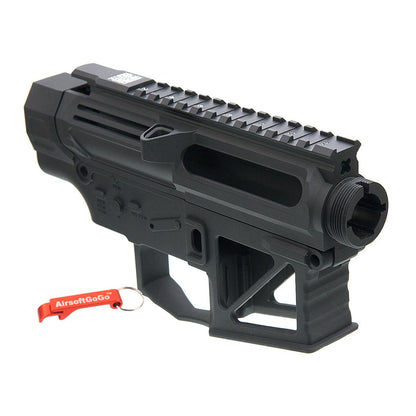 APS PERレシーバーフレーム / レシーバーセット (タイプ2) APS M4電動ガン・VER.2メカボックス対応 (ブラック)-AIRSOFT GOGO エアガン・サバゲー用品通販