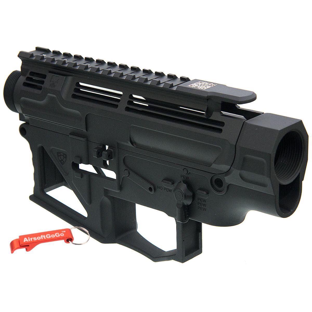 APS PERレシーバーフレーム / レシーバーセット (タイプ2) APS M4電動ガン・VER.2メカボックス対応 (ブラック)-AIRSOFT GOGO エアガン・サバゲー用品通販