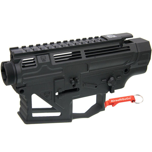 APS PERレシーバーフレーム / レシーバーセット (タイプ2) APS M4電動ガン・VER.2メカボックス対応 (ブラック)-AIRSOFT GOGO エアガン・サバゲー用品通販
