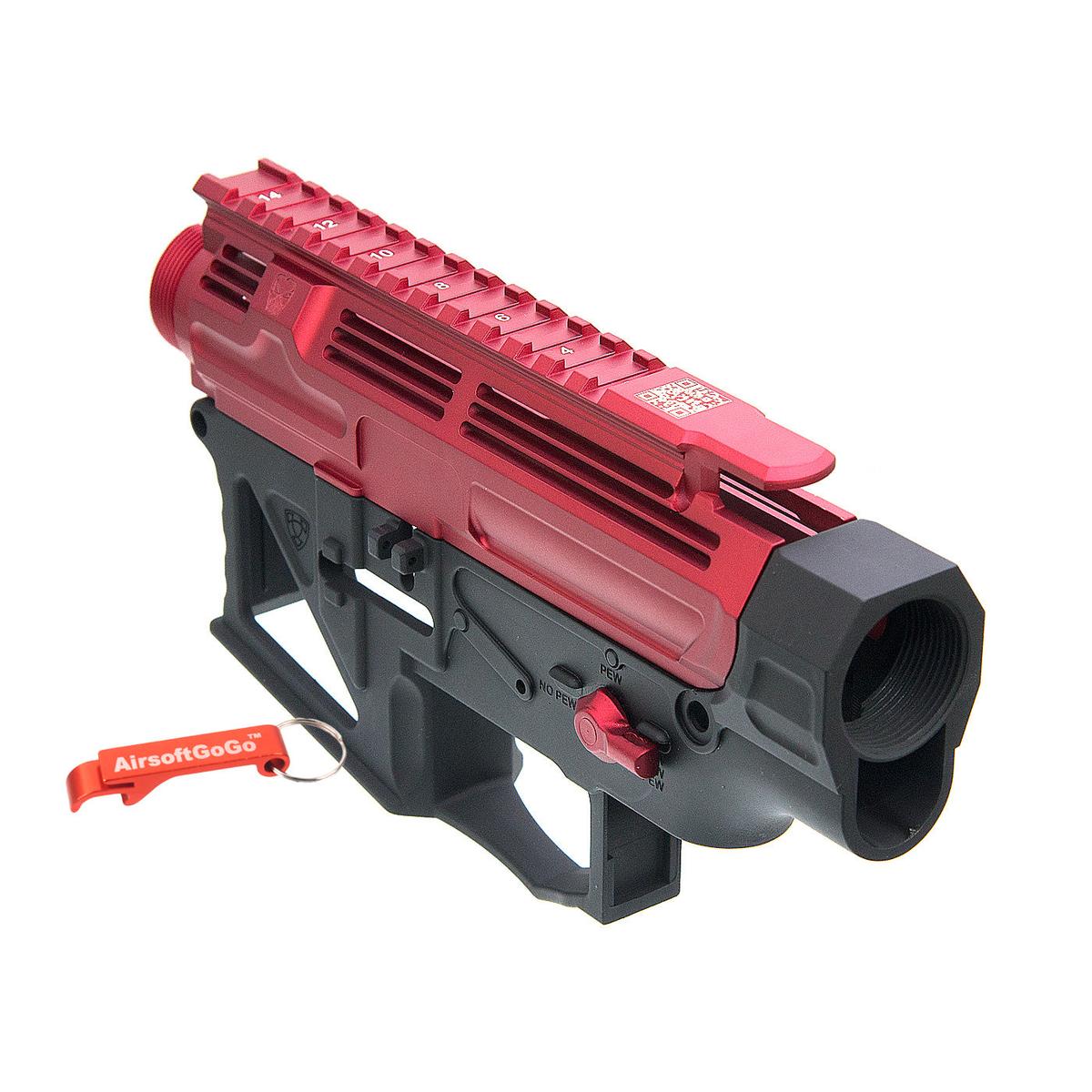 APS PERレシーバーフレーム / レシーバーセット (タイプ2) APS M4電動ガン・VER.2メカボックス対応 (レッド)-AIRSOFT GOGO エアガン・サバゲー用品通販