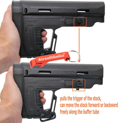 APS製電動ガンM4用RS-1タイプ バッファー・ストック-AIRSOFT GOGO エアガン・サバゲー用品通販