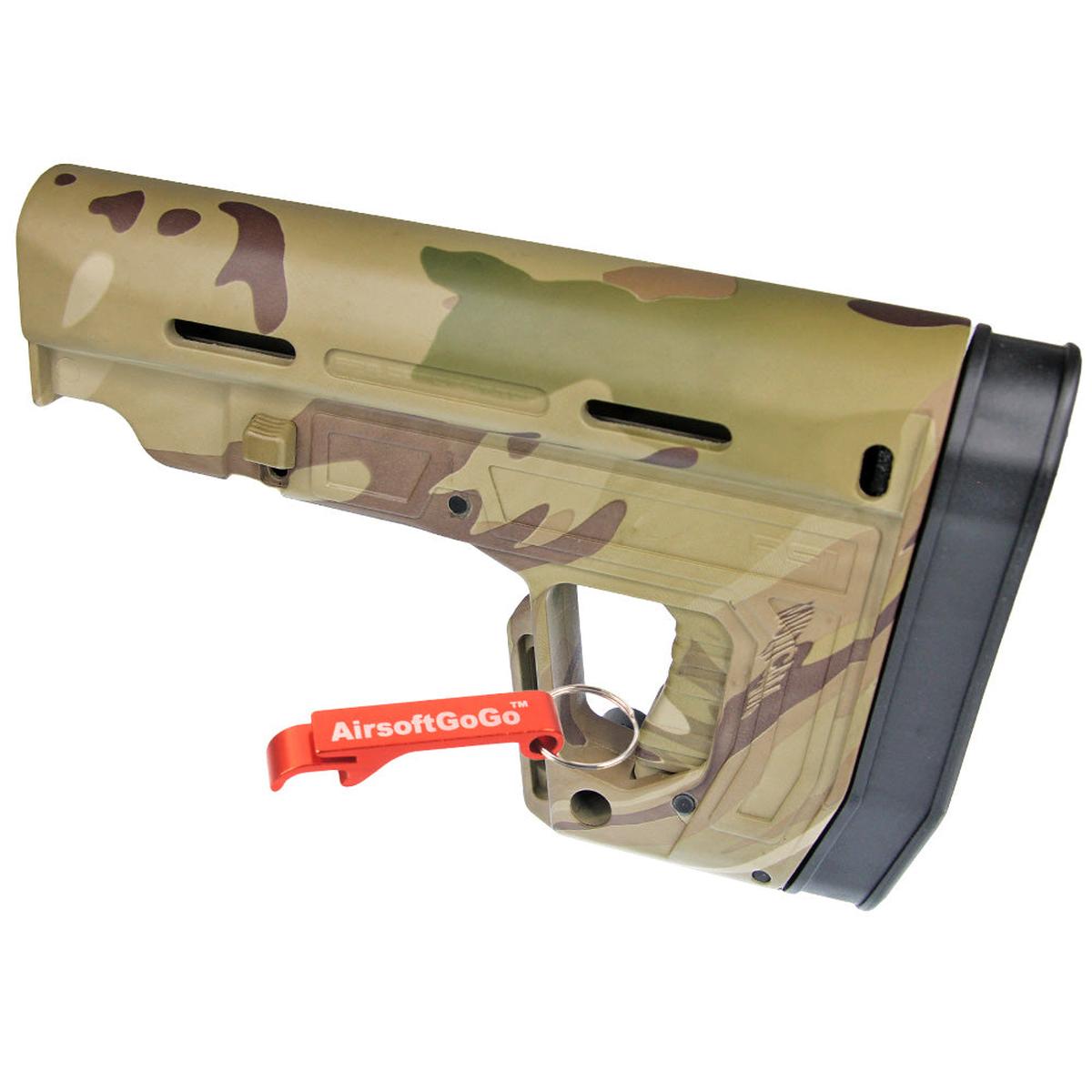 APS製電動ガンM4用RS-1タイプ バッファー・ストック (A-TACS MC迷彩)-AIRSOFT GOGO エアガン・サバゲー用品通販