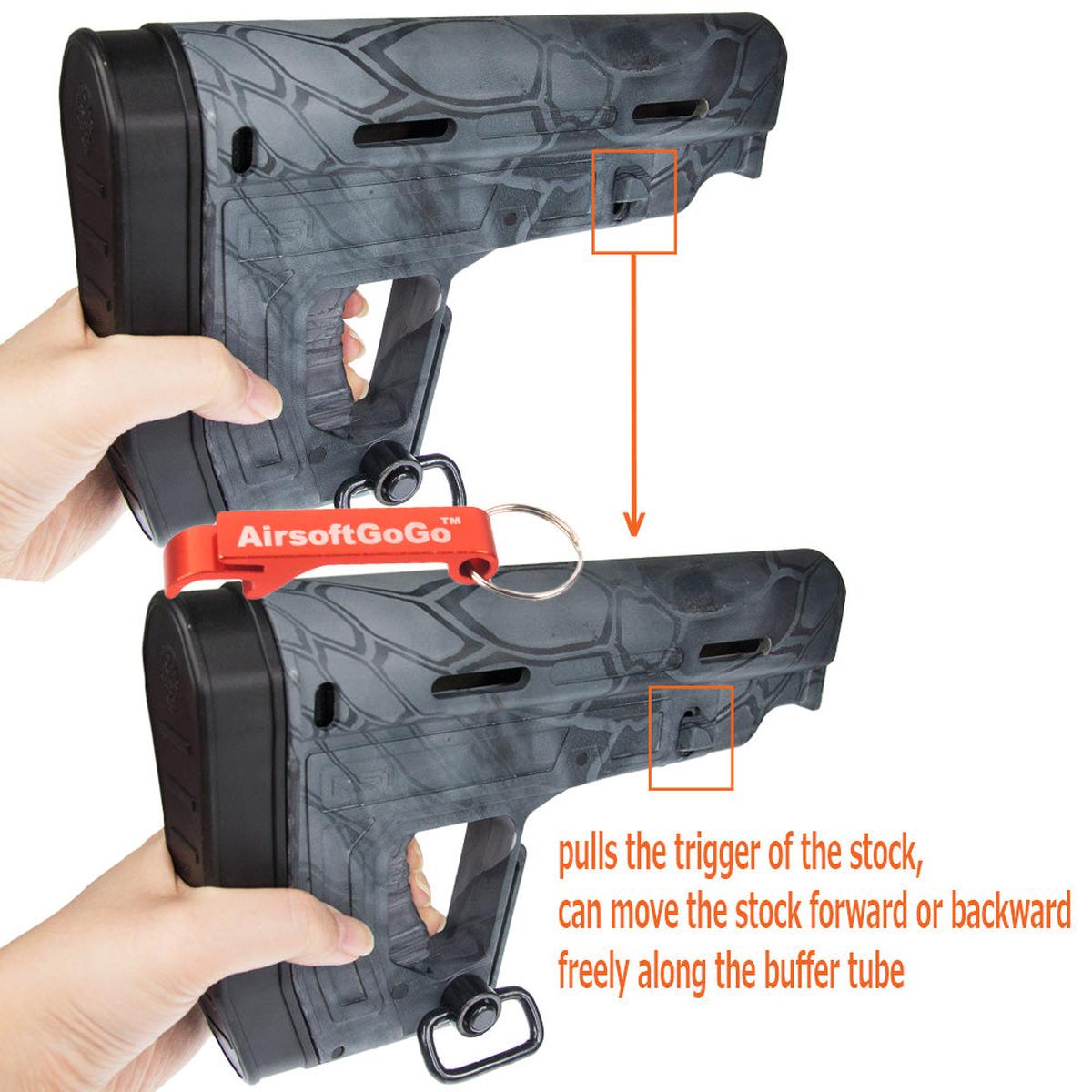 APS製電動ガンM4用RS-1タイプ バッファー・ストック (A-TACS TP迷彩)-AIRSOFT GOGO エアガン・サバゲー用品通販