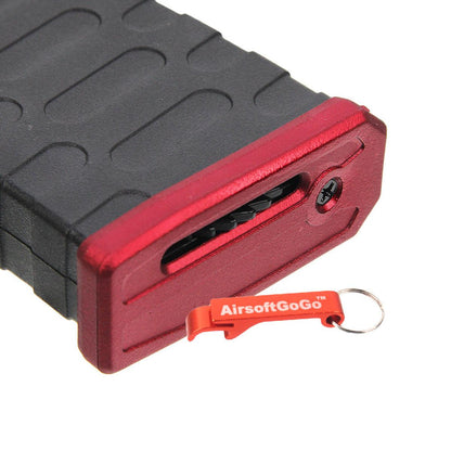 APS製 U-Mag 300連マガジン APS/ASR/UAR M4系対応 (赤)-AIRSOFT GOGO エアガン・サバゲー用品通販