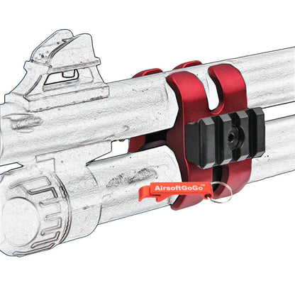 APS/マルイ/PPS/G&P/A&K/S&T CAM870 M870用A.P.S メタルバレルマウント (赤)-AIRSOFT GOGO エアガン・サバゲー用品通販
