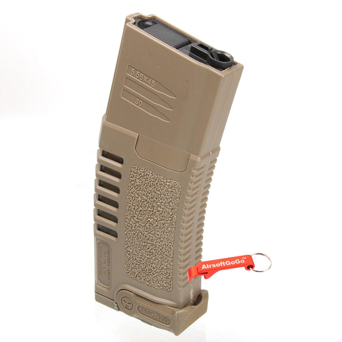 Ares Amoeba M4/M16電動ガン用 5本セット 300連ハイキャパマガジン (ダークアース色)-AIRSOFT GOGO エアガン・サバゲー用品通販