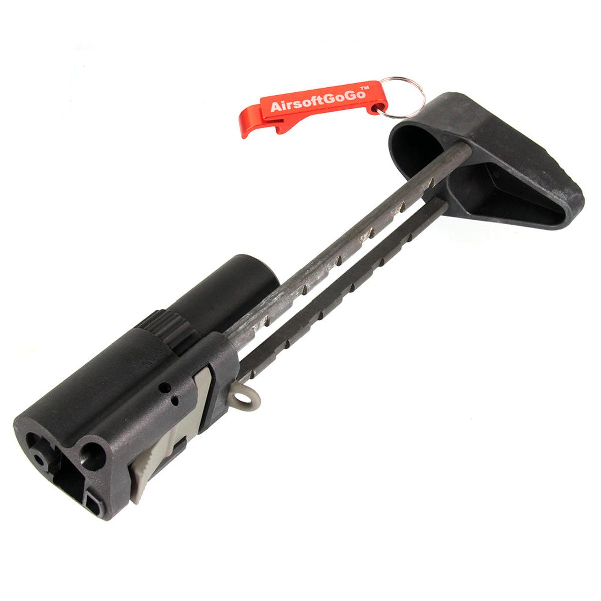 ARES AMOEBA PDW リトラクタブル ストック ARES AMOEBA AM013 AM014 AM015シリーズ対応 (ブラック)-AIRSOFT GOGO エアガン・サバゲー用品通販