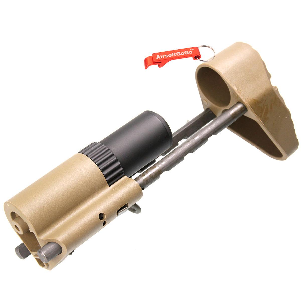 ARES AMOEBA PDW リトラクタブル ストック ARES AMOEBA AM013 AM014 AM015シリーズ対応 (ダークアース色)-AIRSOFT GOGO エアガン・サバゲー用品通販