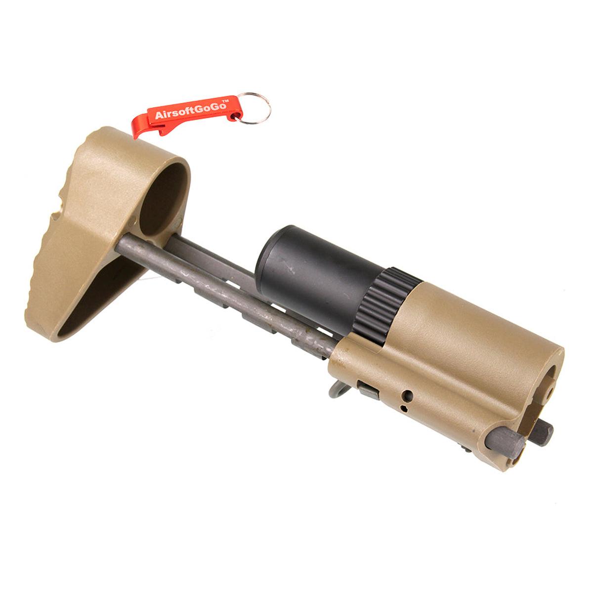 ARES AMOEBA PDW リトラクタブル ストック ARES AMOEBA AM013 AM014 AM015シリーズ対応 (ダークアース色)-AIRSOFT GOGO エアガン・サバゲー用品通販