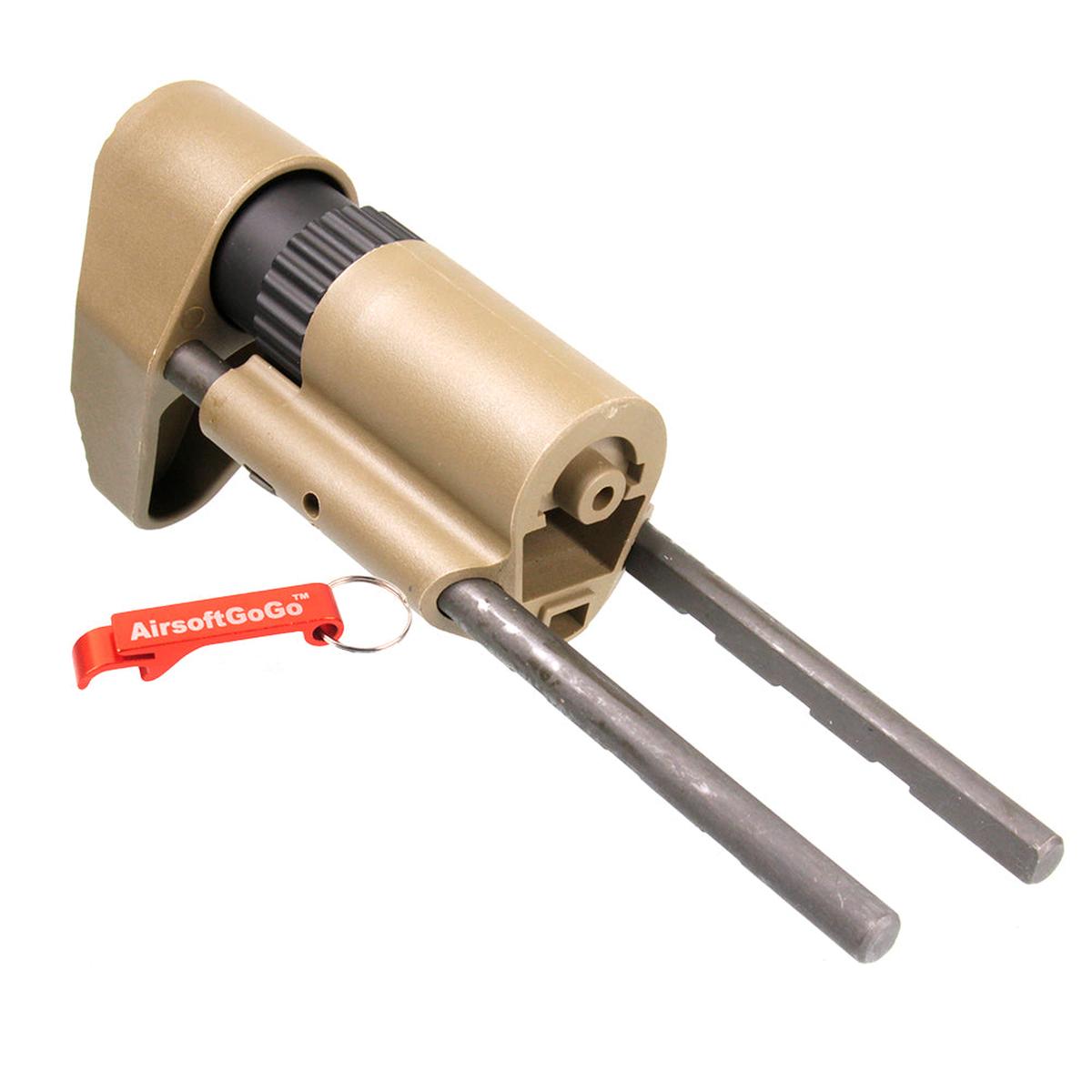ARES AMOEBA PDW リトラクタブル ストック ARES AMOEBA AM013 AM014 AM015シリーズ対応 (ダークアース色)-AIRSOFT GOGO エアガン・サバゲー用品通販
