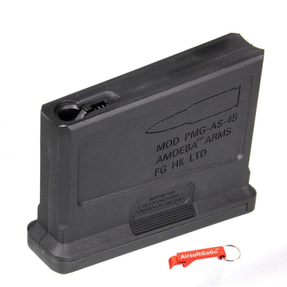 ARES Amoeba ストライカー AS01用 45連 ショートタイプマガジン (ブラック)-AIRSOFT GOGO エアガン・サバゲー用品通販