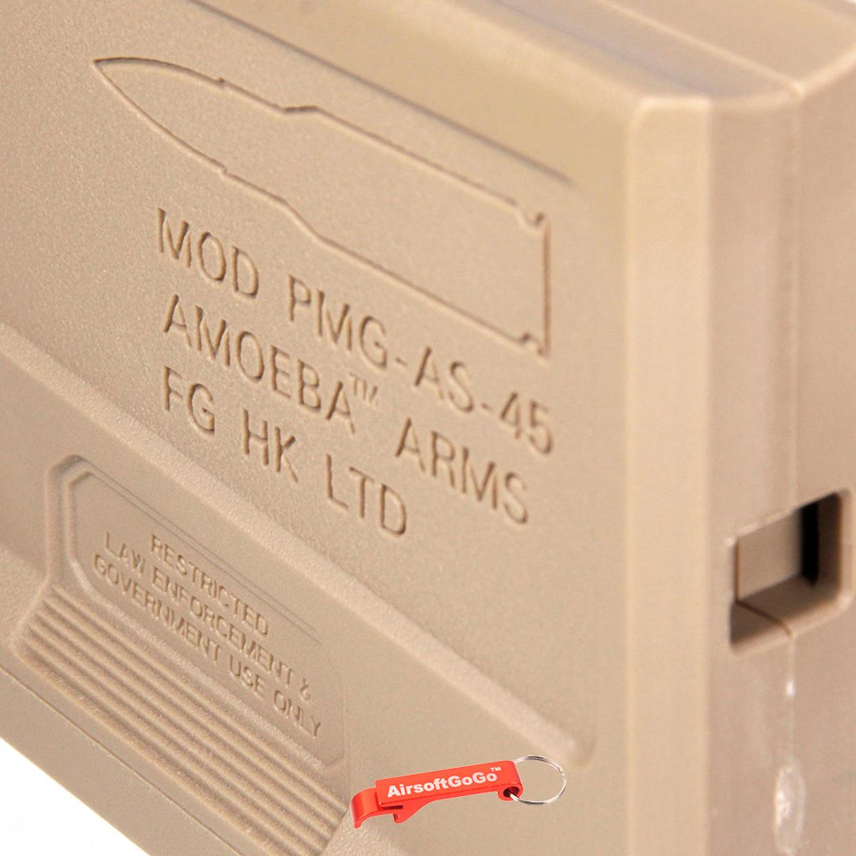 ARES Amoeba ストライカー AS01用 45連 ショートタイプマガジン (ダークアース色)-AIRSOFT GOGO エアガン・サバゲー用品通販