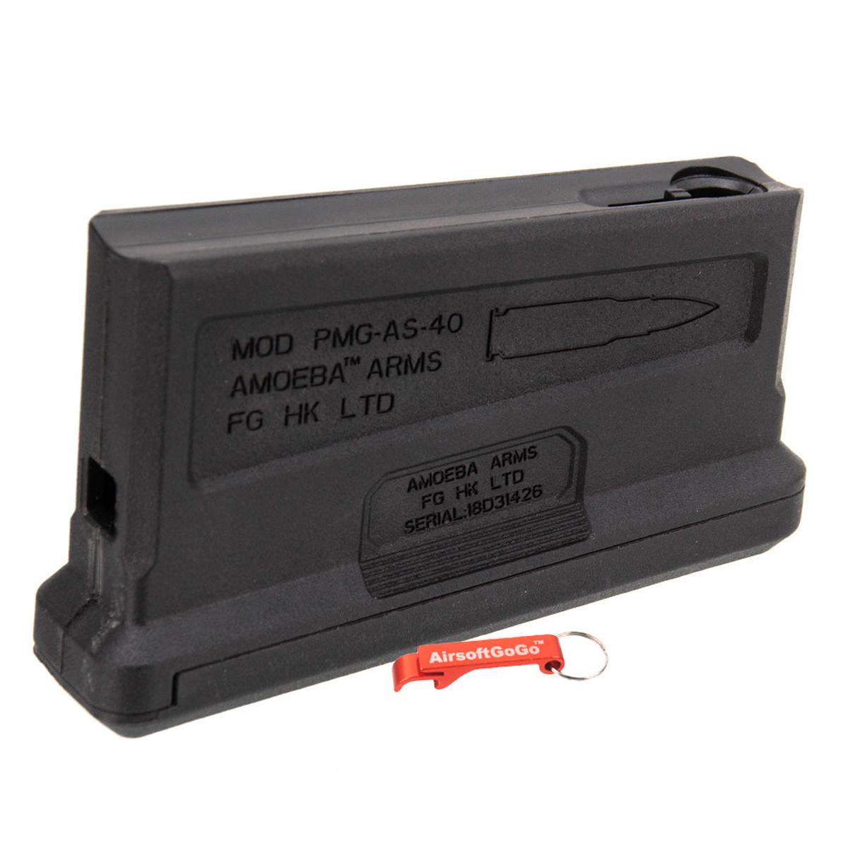 ARES Amoeba ストライカー AS01/AS02用 38連マガジン(ブラック)-AIRSOFT GOGO エアガン・サバゲー用品通販