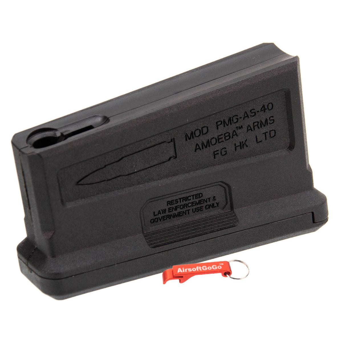 ARES Amoeba ストライカー AS01/AS02用 38連マガジン(ブラック)-AIRSOFT GOGO エアガン・サバゲー用品通販