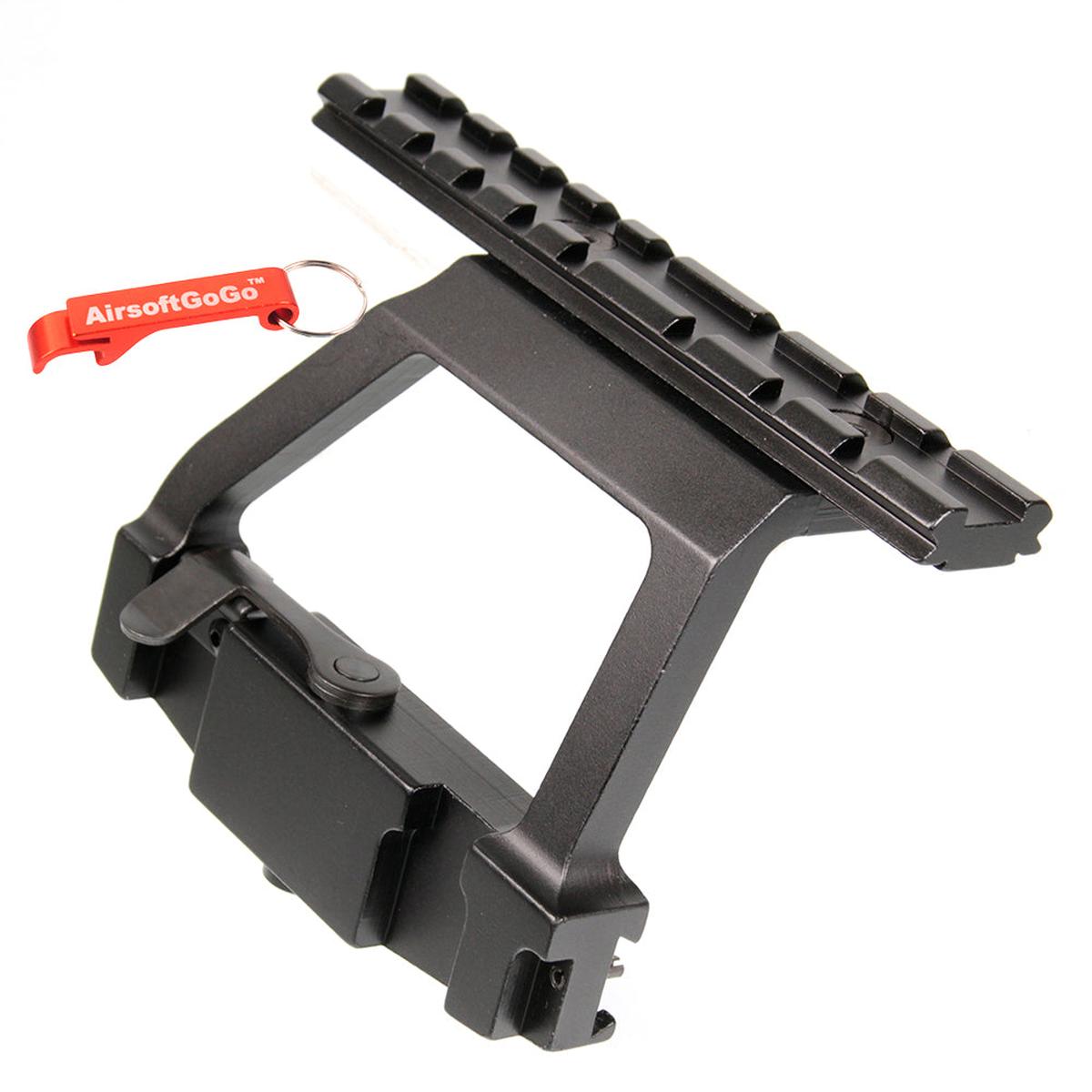 ARES VZ-58用 サイドスコープ マウントプレート (ブラック)-AIRSOFT GOGO エアガン・サバゲー用品通販
